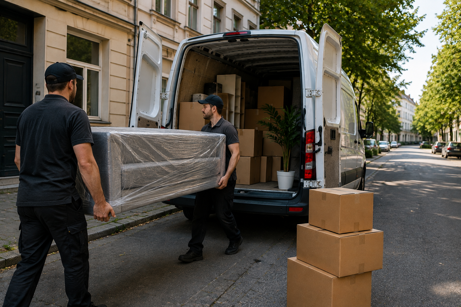 HausHelden beim Möbeltransport in Hamburg